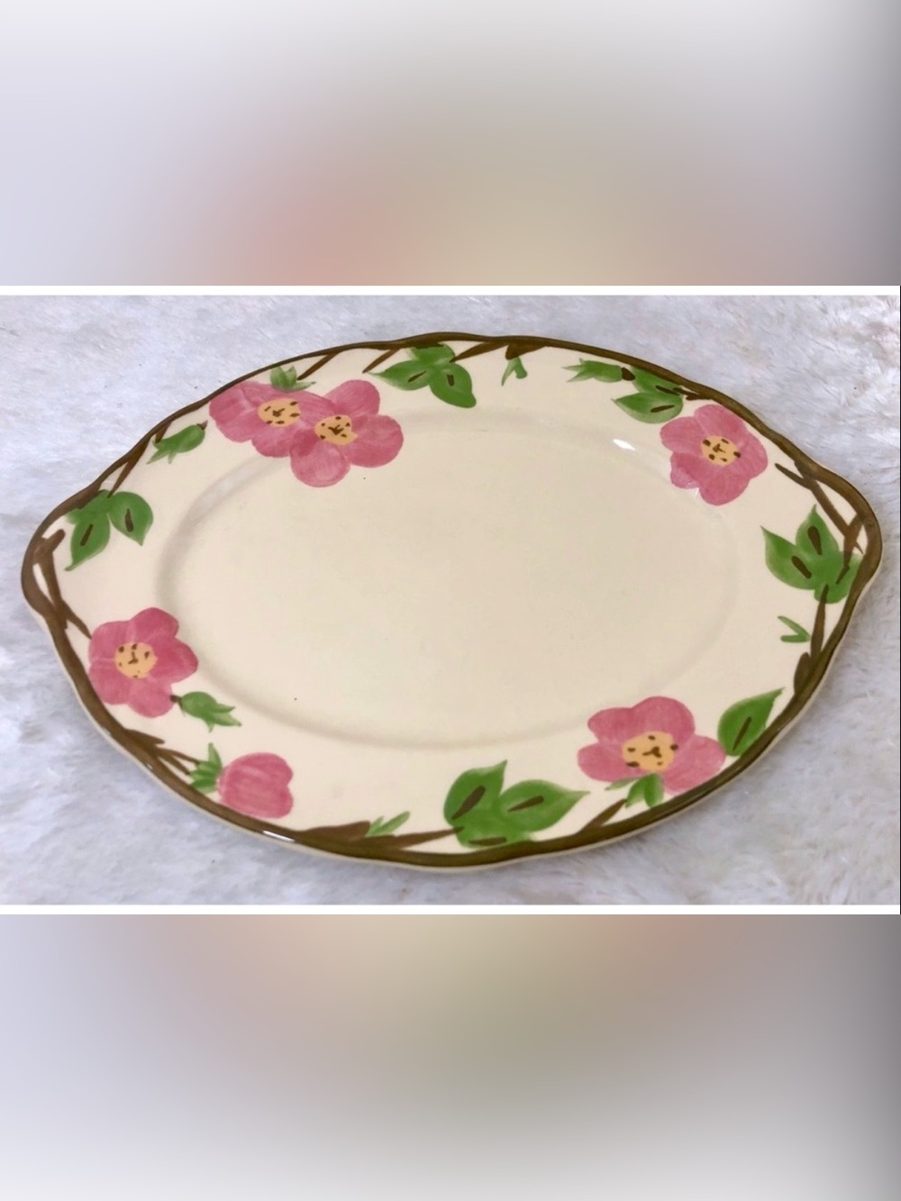 Vintage Y2K Franciscan Desert Rose Serving Platter-14x10